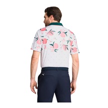 Puma MATTR Beautiful Game pánské polo, glow/pink fruit
