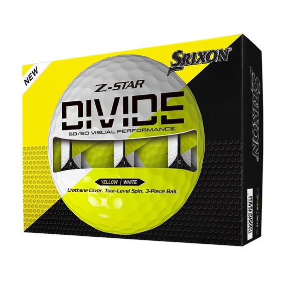 Srixon Z-Star DIVIDE golfové míčky, bílo/žluté