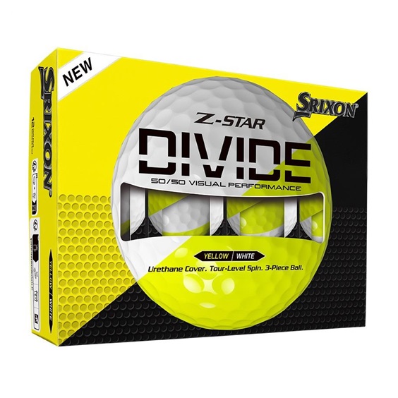 Srixon Z-Star DIVIDE golfové míčky, bílo/žluté