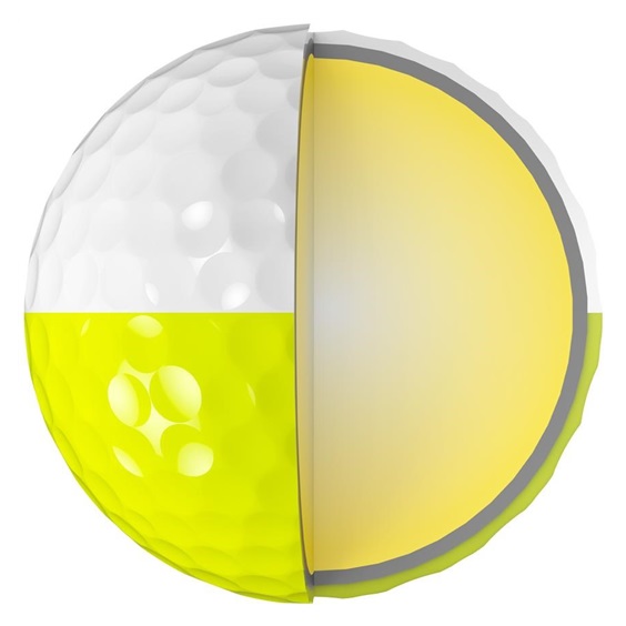 Srixon Z-Star DIVIDE golfové míčky, bílo/žluté