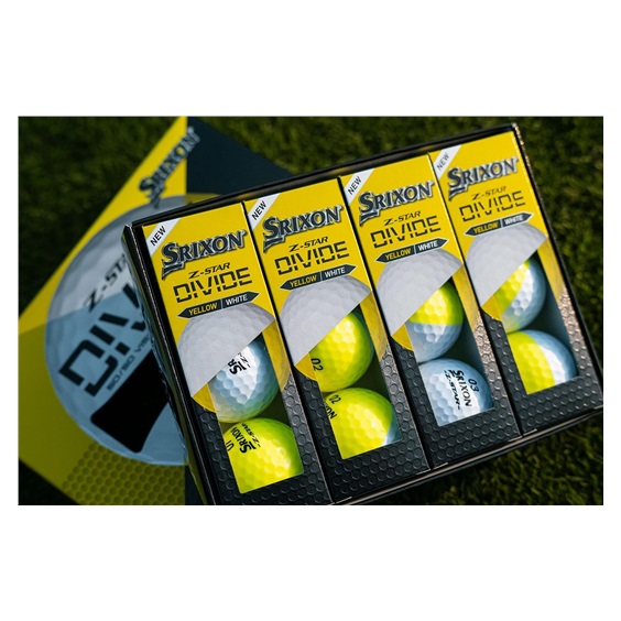 Srixon Z-Star DIVIDE golfové míčky, bílo/žluté