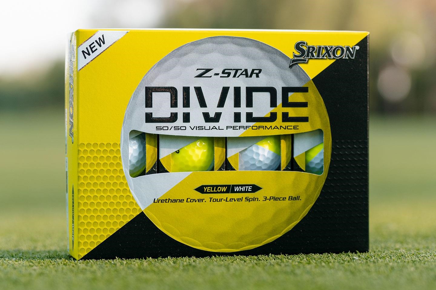 Srixon Z-Star DIVIDE golfové míčky, bílo/žluté