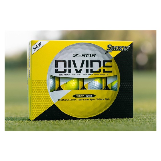 Srixon Z-Star DIVIDE golfové míčky, bílo/žluté