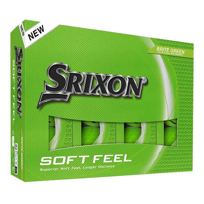 Srixon Soft Feel Brite golfové míčky, zelené