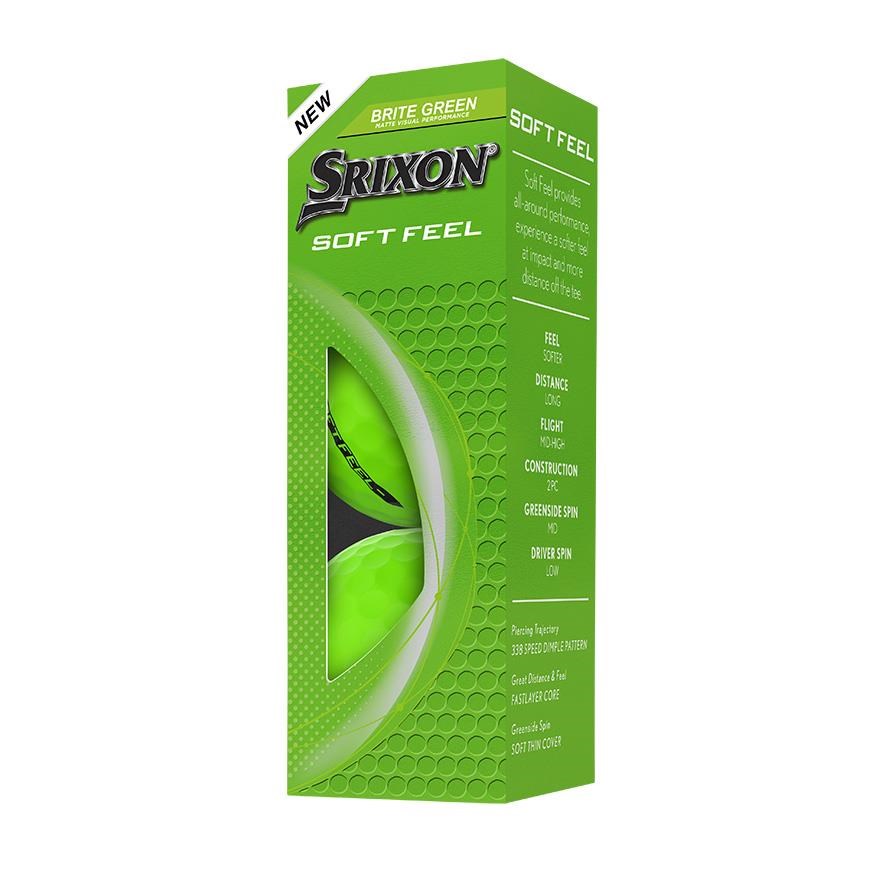 Srixon Soft Feel Brite golfové míčky, zelené