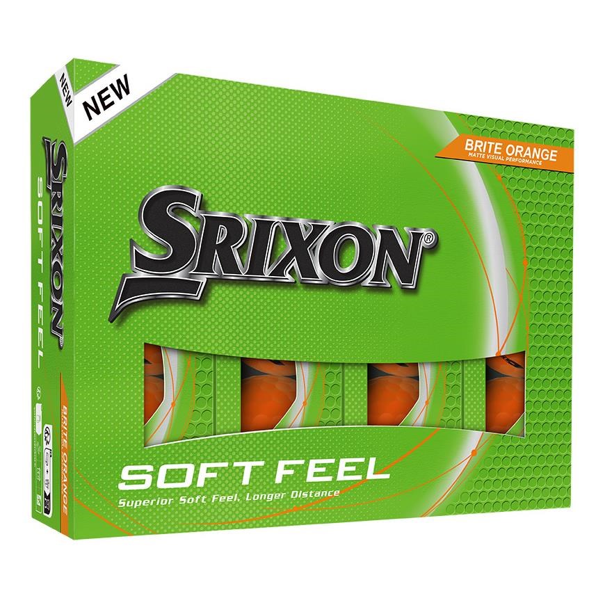 Srixon Soft Feel Brite golfové míčky, oranžová
