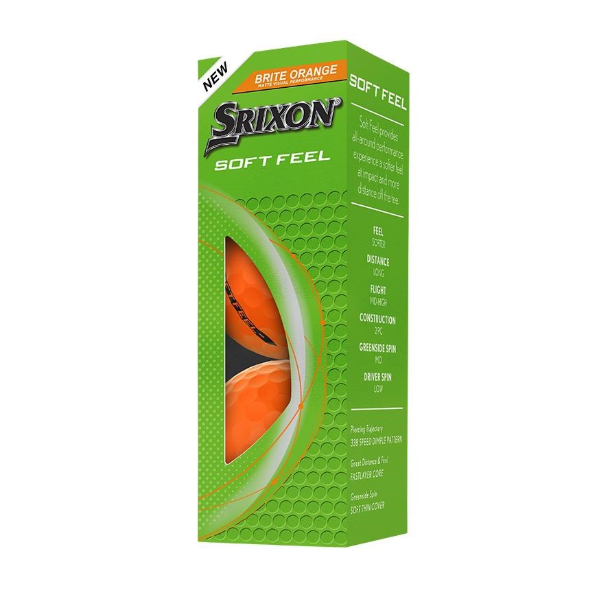 Srixon Soft Feel Brite golfové míčky, oranžová