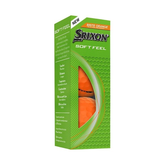 Srixon Soft Feel Brite golfové míčky, oranžová
