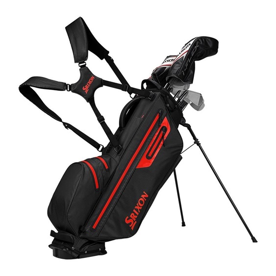 Srixon Waterproof stand bag, černo/červený