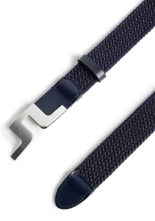 J.Lindeberg Berry Elastic pánský opasek, modrý