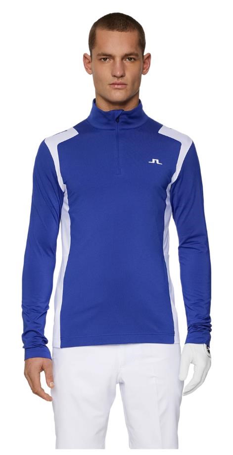 J.Lindeberg Lukas Quarter Zip Mid layer pánská mikina, modrá