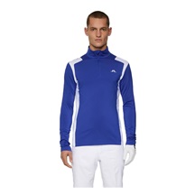 J.Lindeberg Lukas Quarter Zip Mid layer pánská mikina, modrá