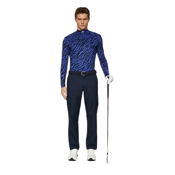 J.Lindeberg Ello Compression Print pánský top, tour tiger clematis