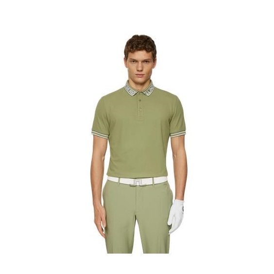 J.Lindeberg Austin pánské polo, oil green
