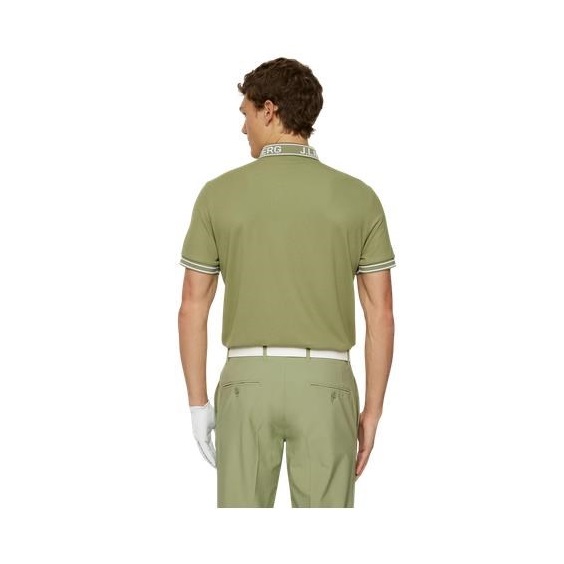 J.Lindeberg Austin pánské polo, oil green