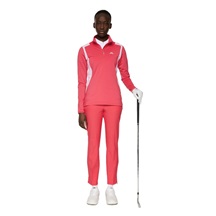 J.Lindeberg Mae Quarter Zip Mid layer dámská mikina, azalea