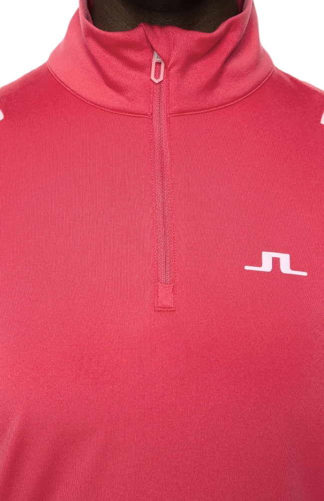 J.Lindeberg Mae Quarter Zip Mid layer dámská mikina, azalea