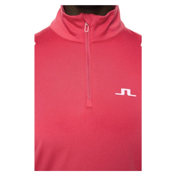 J.Lindeberg Mae Quarter Zip Mid layer dámská mikina, azalea
