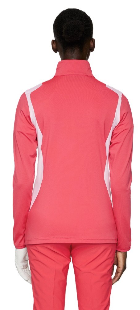 J.Lindeberg Mae Quarter Zip Mid layer dámská mikina, azalea