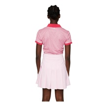 J.Lindeberg Tour Tech Print dámské polo, tour geo pink
