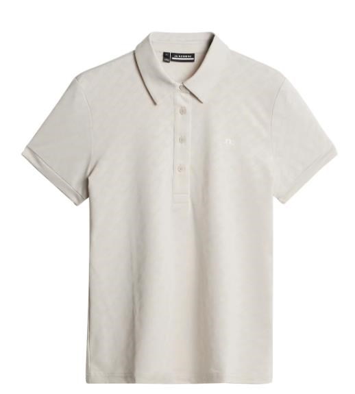 J.Lindeberg Alaya Jacquard dámské polo, moonbeam