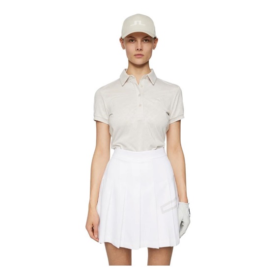 J.Lindeberg Alaya Jacquard dámské polo, moonbeam