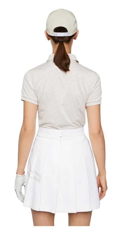 J.Lindeberg Alaya Jacquard dámské polo, moonbeam