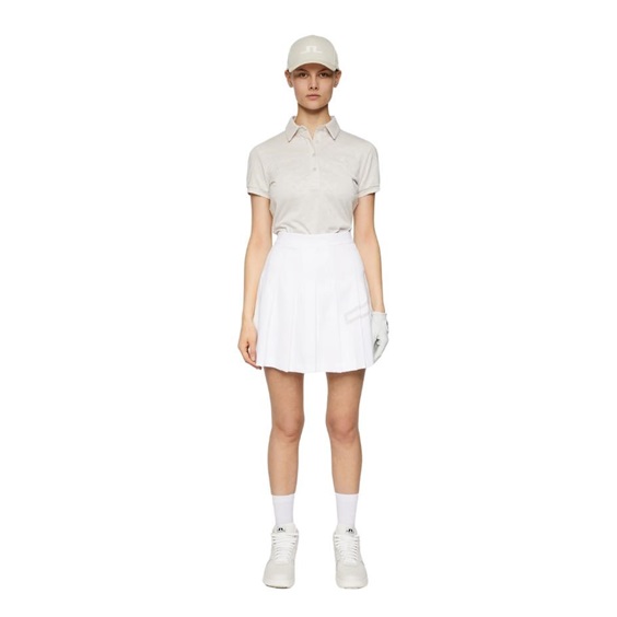 J.Lindeberg Alaya Jacquard dámské polo, moonbeam
