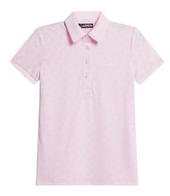 J.Lindeberg Alaya Jacquard dámské polo, růžové