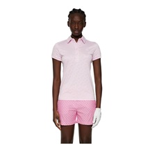 J.Lindeberg Alaya Jacquard dámské polo, růžové
