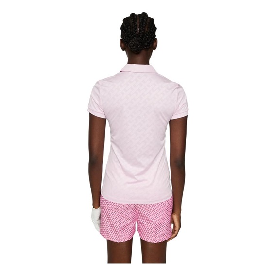 J.Lindeberg Alaya Jacquard dámské polo, růžové