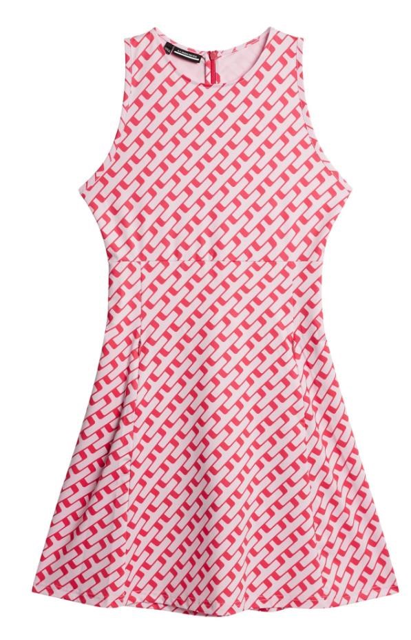 J.Lindeberg Cora golfové šaty, geo pink