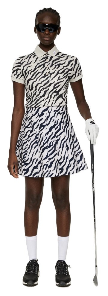 J.Lindeberg Adina Print golfová sukně, tour tiger moonbeam