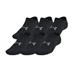 Under Armour Essential No Show unisex ponožky, 6párů, černé