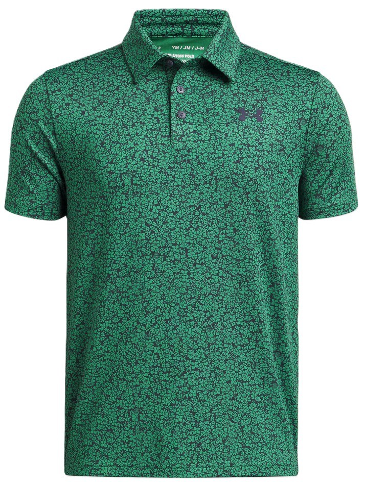 Under Armour Playoff Printed dětské polo, zelené
