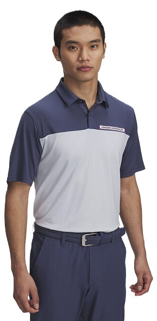 Under Armour T2G Color Block pánské polo, modro/šedé