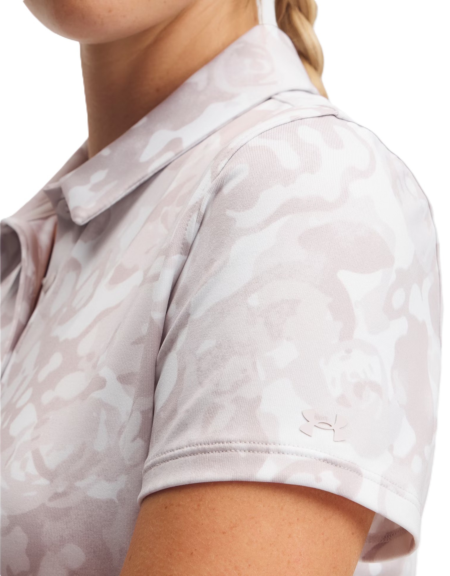 Under Armour Playoff 3.0 Printed dámské polo, bílo/šedé