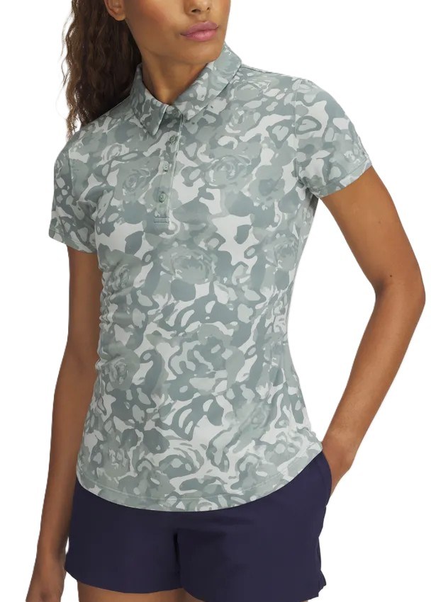 Under Armour Playoff 3.0 Printed dámské polo, silica green