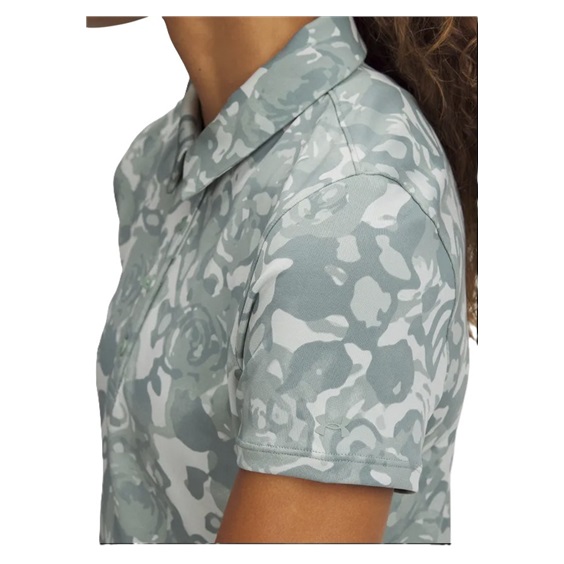 Under Armour Playoff 3.0 Printed dámské polo, silica green