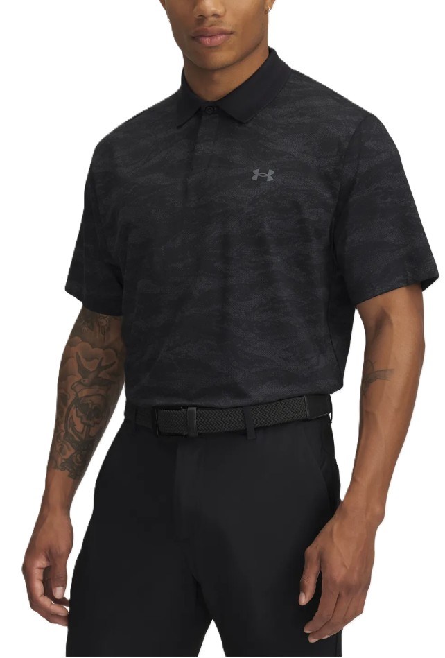 Under Armour Drive Chill Printed pánské polo, černé