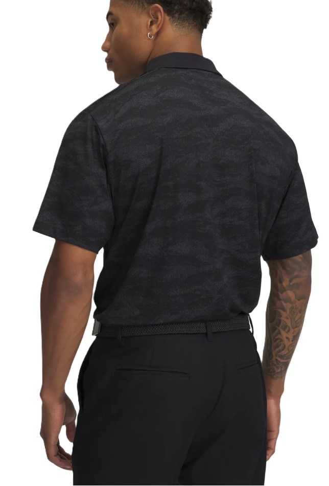 Under Armour Drive Chill Printed pánské polo, černé