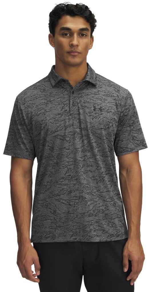 Under Armour Drive Jacquard pánské polo, černé