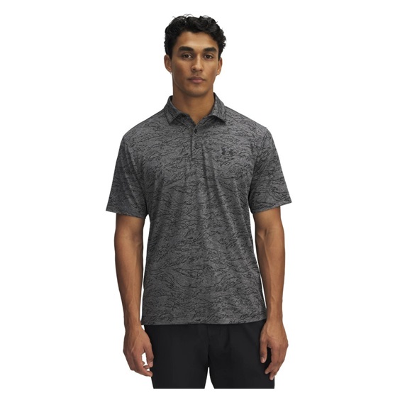Under Armour Drive Jacquard pánské polo, černé