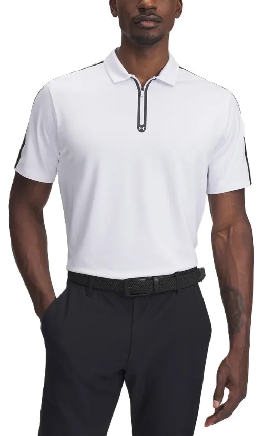 Under Armour Drive Zip pánské polo, bílé