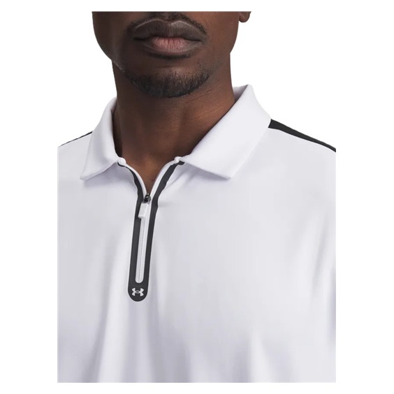 Under Armour Drive Zip pánské polo, bílé
