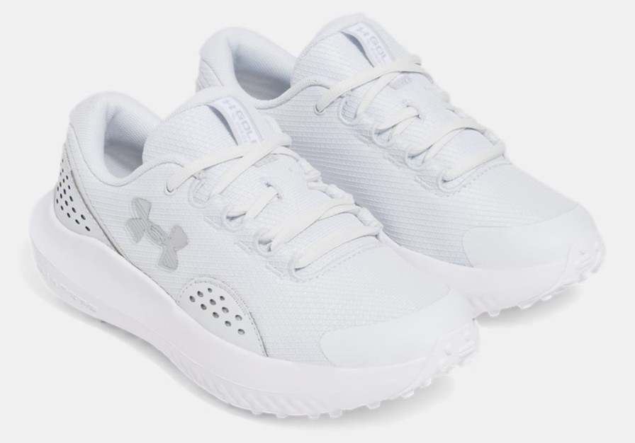 Under Armour Surge Golf dámské golfové boty, distant gray/white/metallic silver