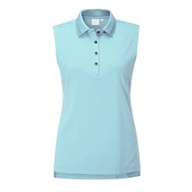 Ping Solene sleeveless dámské polo bez rukávů, modré