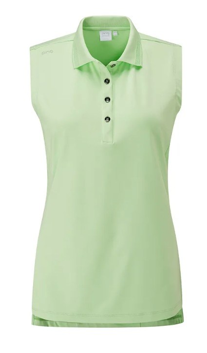 Ping Solene sleeveless dámské polo bez rukávů, mint
