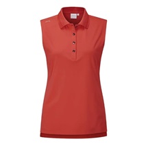 Ping Solene sleeveless dámské polo bez rukávů, červené