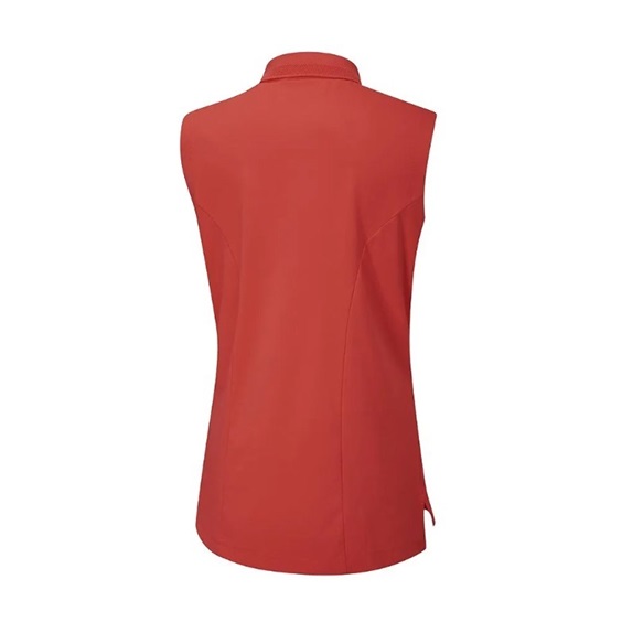 Ping Solene sleeveless dámské polo bez rukávů, červené
